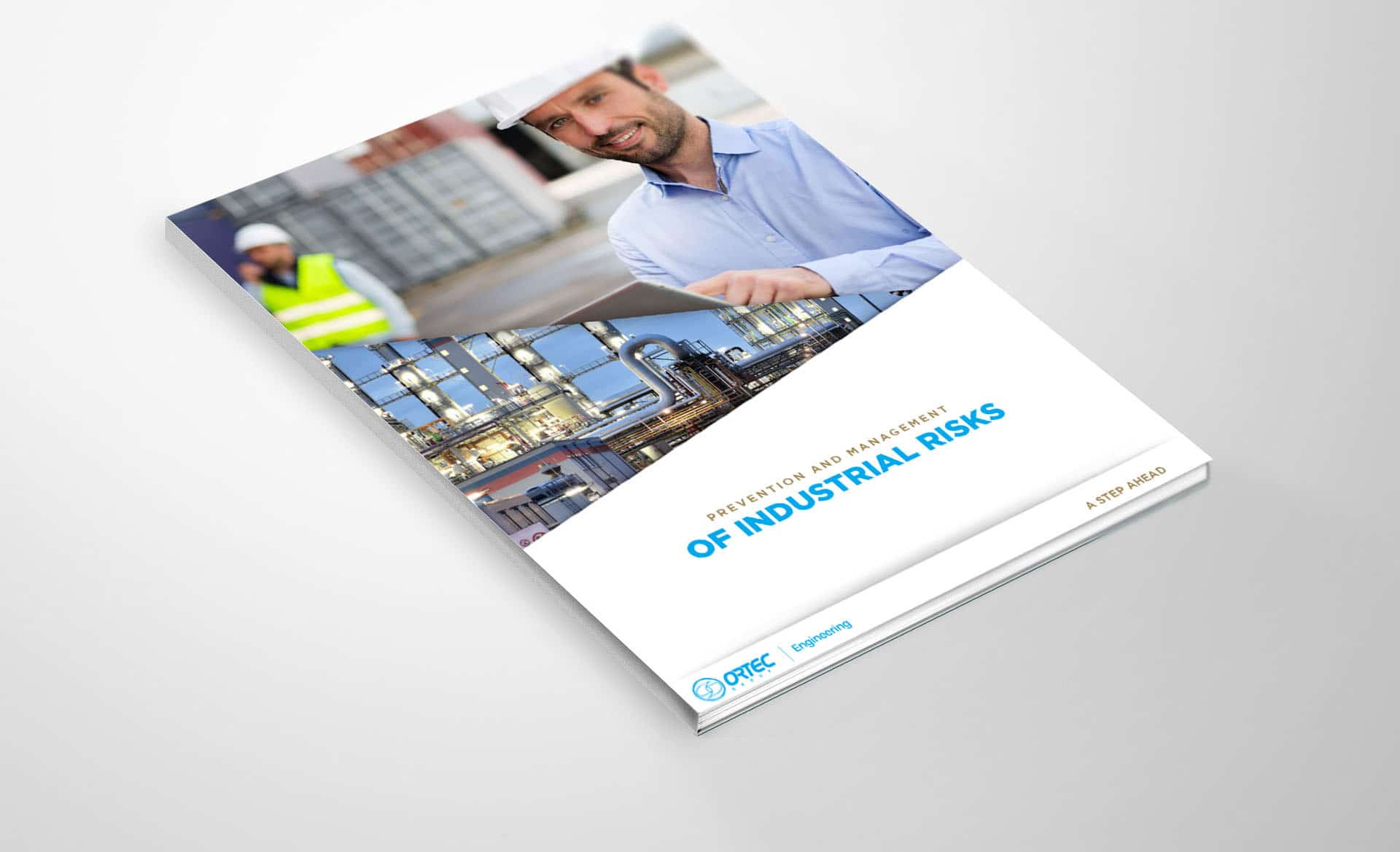 Cover for Brochure introducing Ortec Group activities for Risk Management Solutions