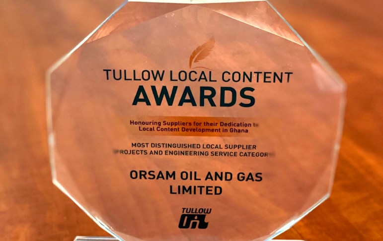 Tullow décerne le prix Local Content aux équipes ORSAM Oil & Gas