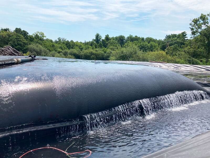 déshydratation des boues - géotube