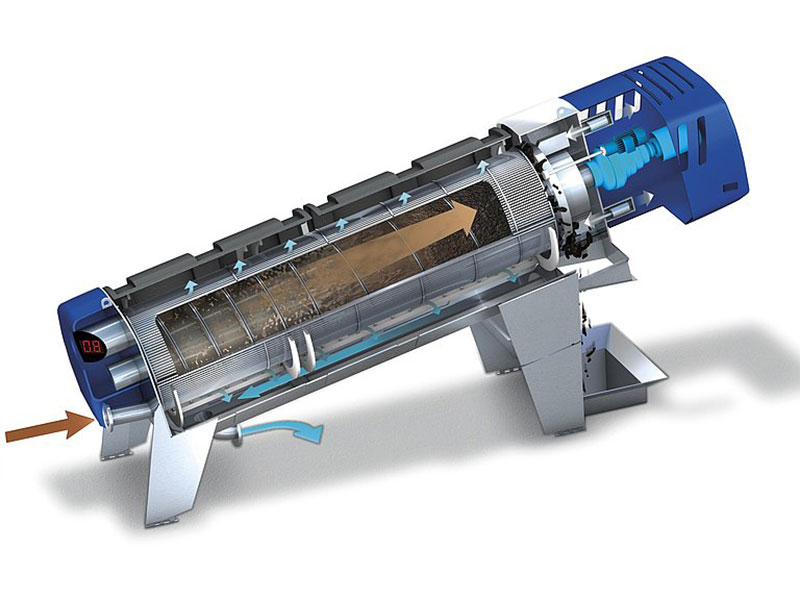 déshydratation des boues - presse à vis