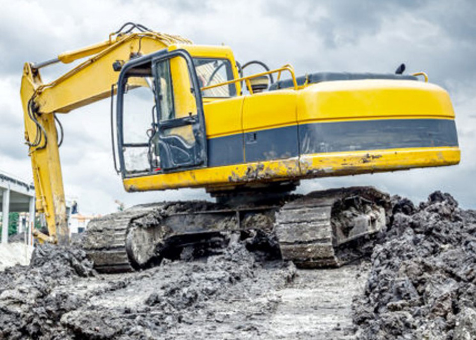Excavatrice - travaux de dépollution